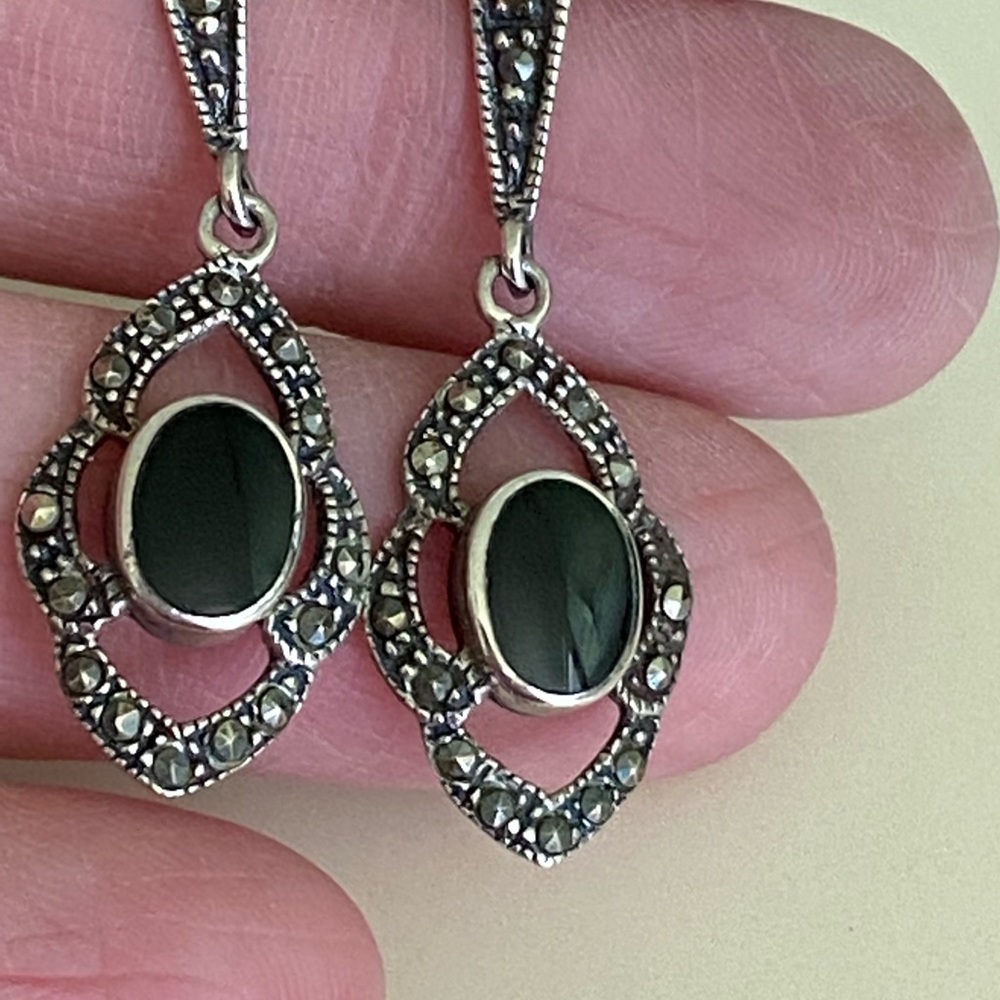 Vintage  silver marcasite earrings